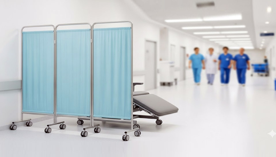 Foldable Mobile Medical Privacy Screen